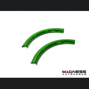 Alfa Romeo Giulia Steering Wheel Trim - Carbon Fiber - Upper Cover - Green Candy - Pre '20